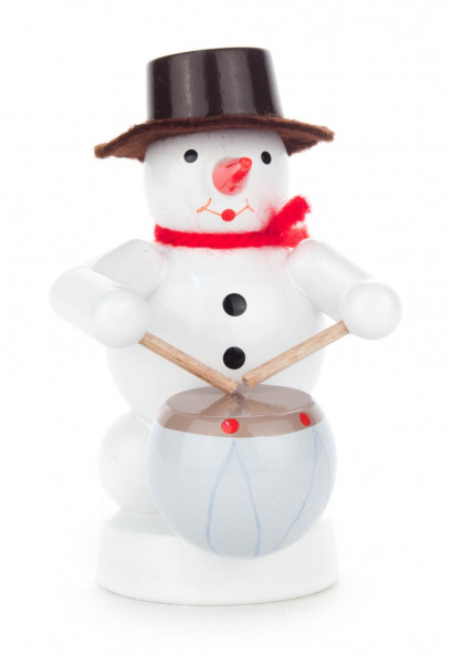 Dregeno Erzgebirge - Schneemann mit Trommel