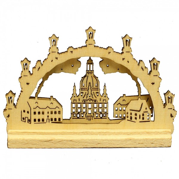HELA Holzkunst - Miniatur Schwibbogen 2D Frauenkirche