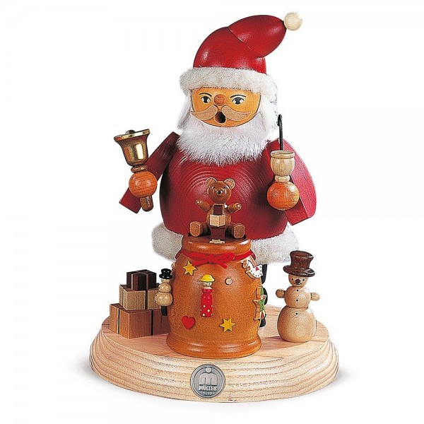 Müller Räuchermann auf Sockel Weihnachtsmann 18cm