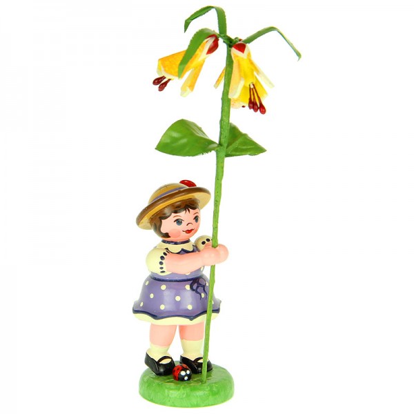 Hubrig Blumenmädchen 11cm Blumenkind mit Schönmalve