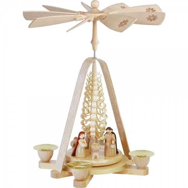 Richard Glässer Erzgebirgspyramide Christi Geburt 28cm