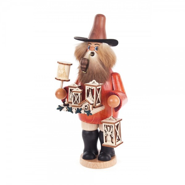 Dregeno Erzgebirge - Räuchermann Laternenhändler - 25cm