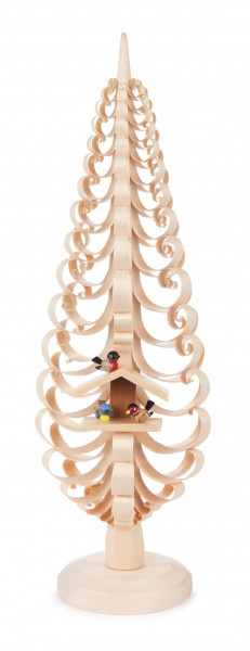 Dregeno Erzgebirge - * Spanbaum mit Vogelhaus, 40 cm