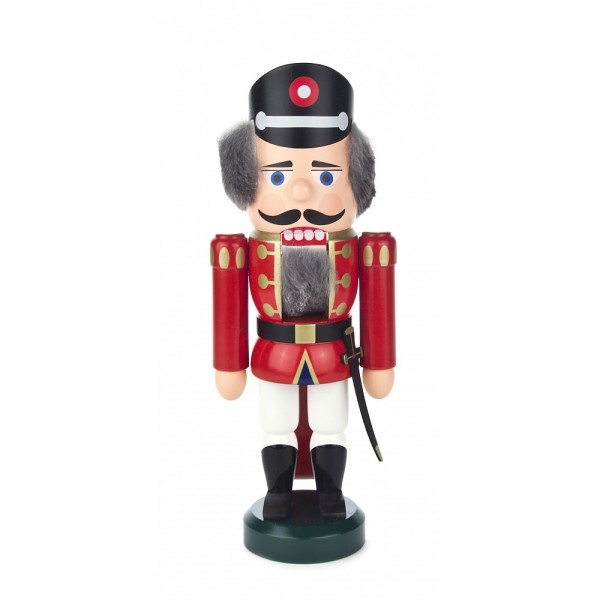 Dregeno Erzgebirge - Nussknacker Polizist rot klein - 25cm