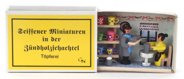 Dregeno Erzgebirge - Zündholzschachtel Töpferei