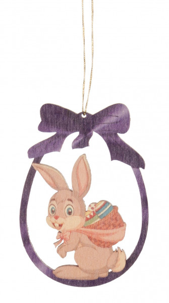 Dregeno Erzgebirge - Behang Hase mit Kiepe (6)