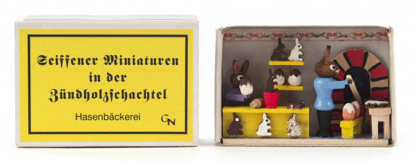 Dregeno Erzgebirge - Zündholzschachtel Hasenbäckerei
