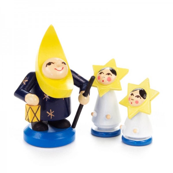 Dregeno Erzgebirge - Miniatur-Mondgruppe, 3 Figuren