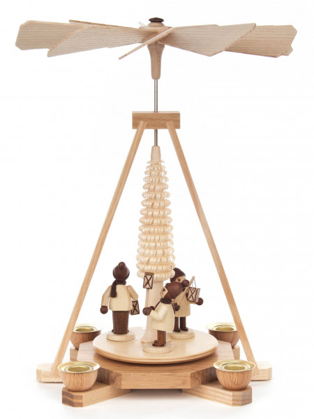 Dregeno Erzgebirge - Pyramide mit Laternenkindern natur