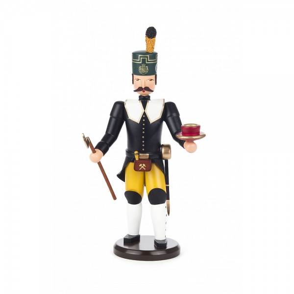Dregeno Erzgebirge - Bergmann Steiger mit Kerzenhalter - 20cm
