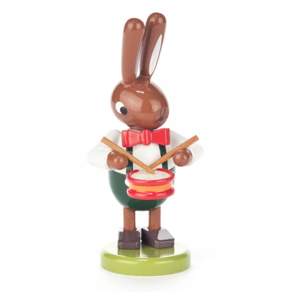 Dregeno Erzgebirge - Hase mit kleiner Trommel, klein