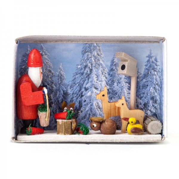Dregeno Erzgebirge - Miniatur-Zündholzschachtel Weihnacht im Winterland