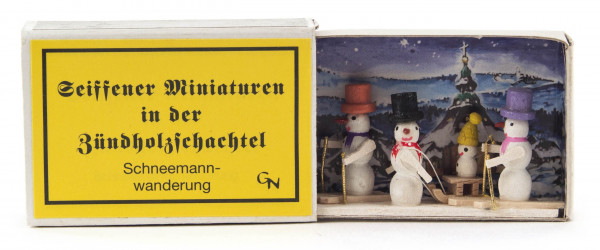 Dregeno Erzgebirge - Zündholzschachtel Schneemannwanderung