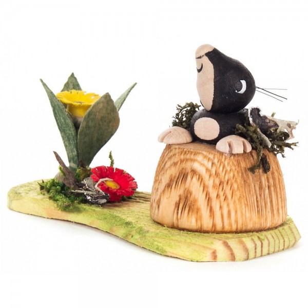 Dregeno Erzgebirge - Maulwurf mit Blumen