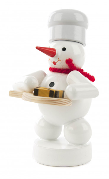 Dregeno Erzgebirge - Schneemann Bäcker mit Nussecken