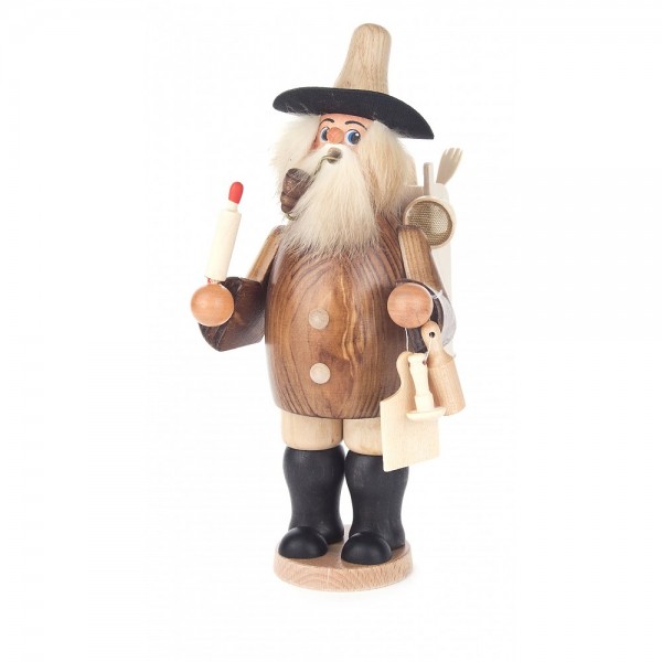 Dregeno Erzgebirge - Räuchermann Holzwarenhändler - 24cm