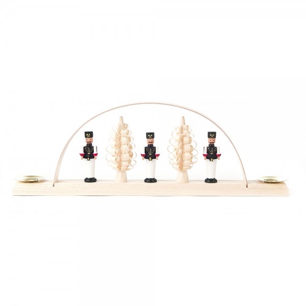 Dregeno Erzgebirge - Miniatur-Schwibbogen mit Bergmänner