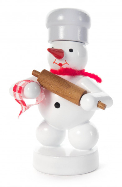 Dregeno Erzgebirge - Schneemann mit Nudelholz
