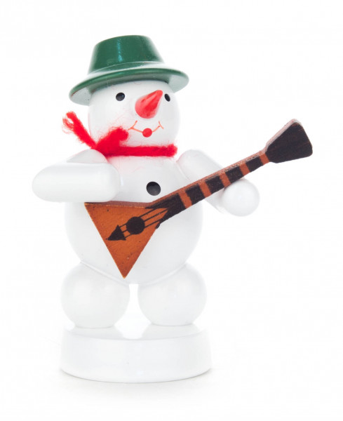 Dregeno Erzgebirge - Schneemann mit Balalaika