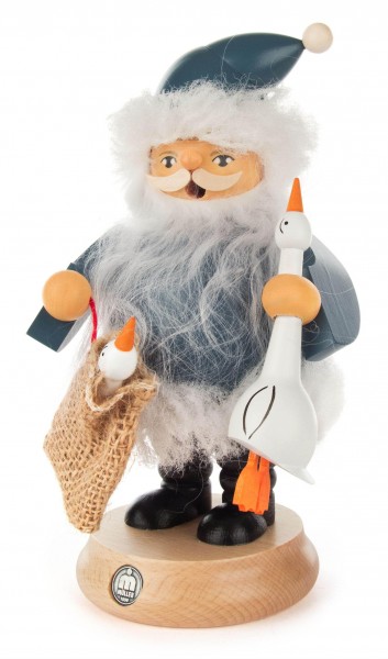 Dregeno Erzgebirge - Räuchermann Nordic Santa mit Gans