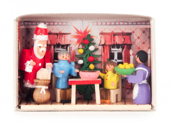 Dregeno Erzgebirge - Zündholzschachtel Weihnachten bei uns zu Hause