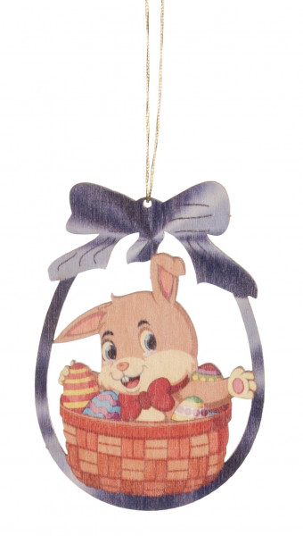Dregeno Erzgebirge - Behang Hase im Osterkorb (6)