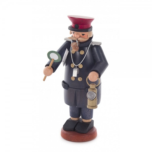 Dregeno Erzgebirge - Räuchermann Eisenbahner - 18cm