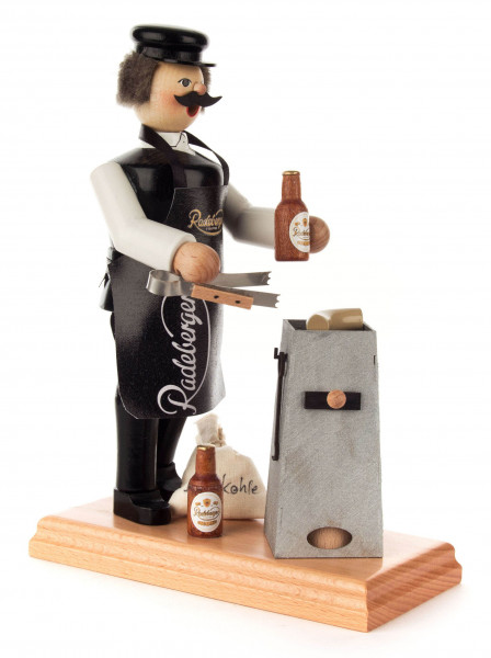 Dregeno Erzgebirge - Räuchermann Grillmeister (mit Aufdruck »Radeberger«)