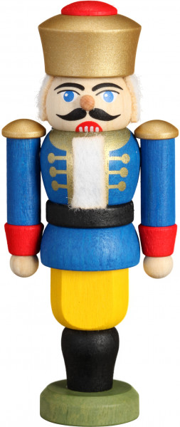Seiffener Volkskunst König blau