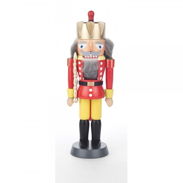 Dregeno Erzgebirge - Nussknacker König klein rot - 20cm