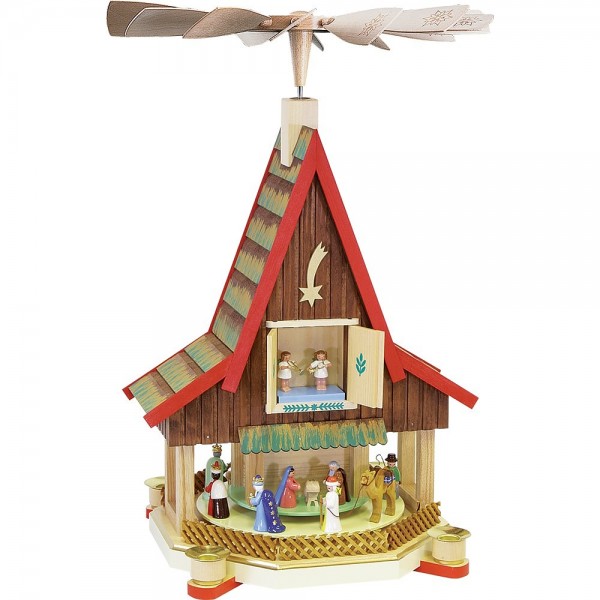 Richard Glässer Adventshaus Pyramide klein 53cm