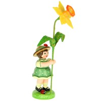 Hubrig Blumenmädchen 11cm Blumenkind mit Narzisse Hubrig Blumenmädchen 11cm Blumenkind mit Narzisse