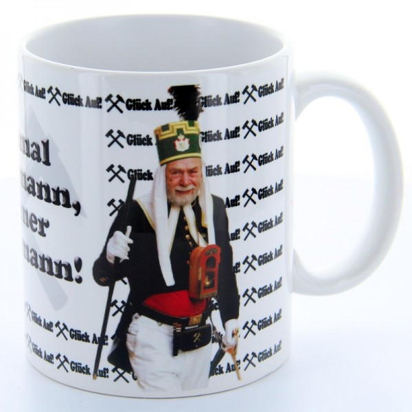 Geschenktasse aus Porzellan - Motiv 3 - Einmal Bergmann, immer Bergmann