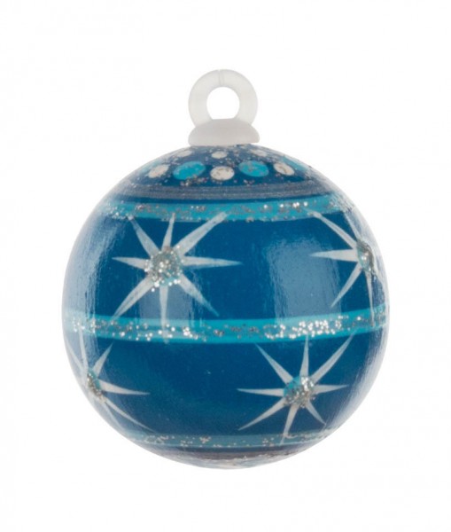 Dregeno Erzgebirge - Weihnachtsbaumkugel 3,0cm,türkis-Variante: 3/30