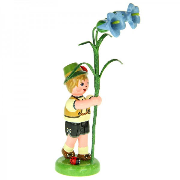 Hubrig Blumenjunge 11cm Blumenkind mit Enzian