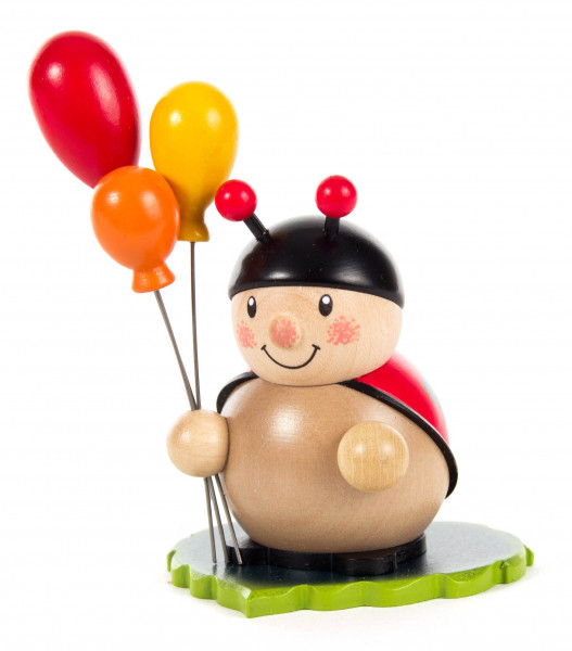 Dregeno Erzgebirge - Marienkäfer mit Luftballons