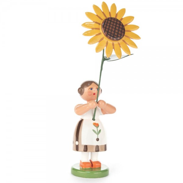 Dregeno Erzgebirge - Sommerblumenmädchen mit Sonnenblume