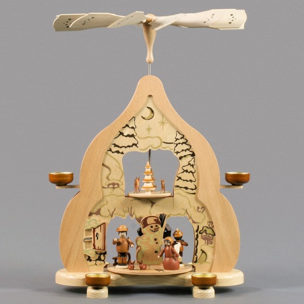 Dregeno Erzgebirge - Pyramide Wintertraum, für Teelichte - 54cm