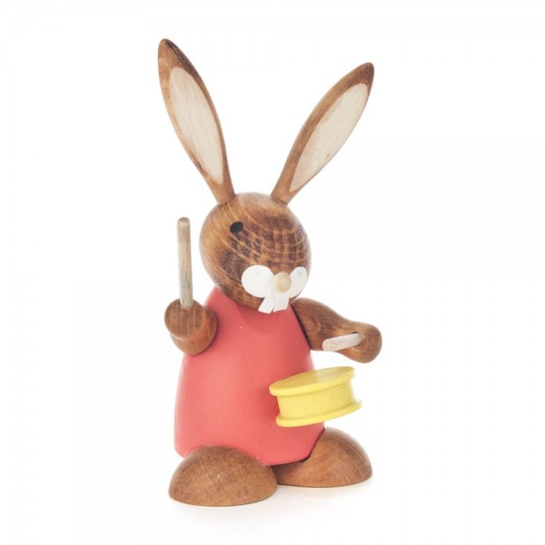Dregeno Erzgebirge - Hase rot mit Trommel