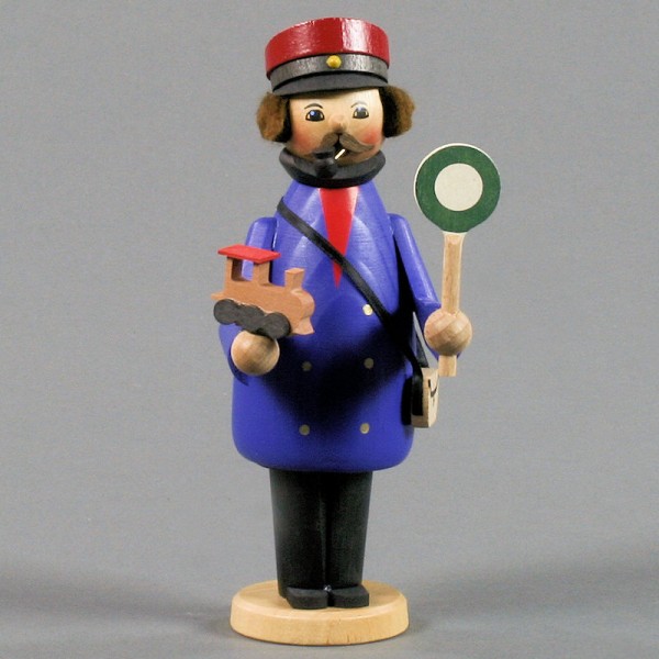 Dregeno Erzgebirge - Räuchermann Eisenbahner - 17cm