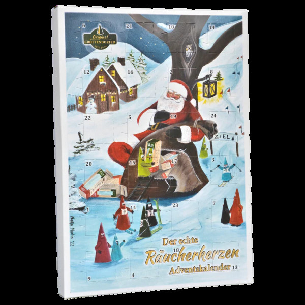 Crottendorfer Räucherkerzen Adventskalender mit 24 Räucherkerzen 2022 - Made in Germany