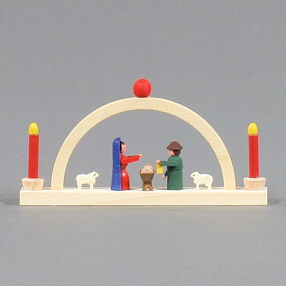 Dregeno Erzgebirge - Miniatur-Schwibbogen Christi Geburt