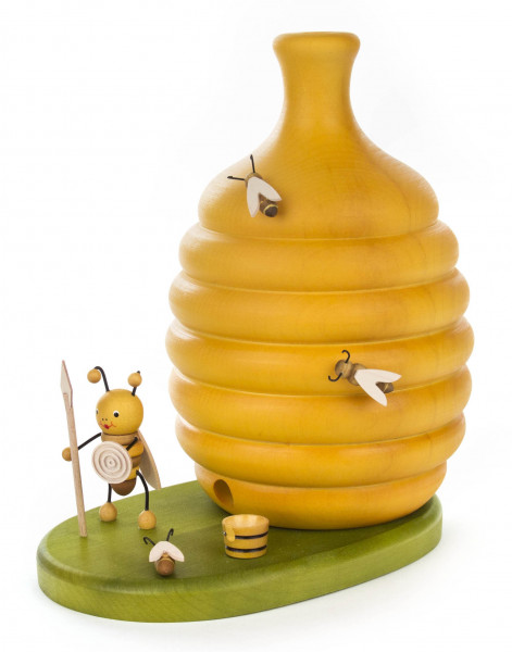Dregeno Erzgebirge - Bienenstock groß mit Räucherfunktion, DREGENO Exklusiv