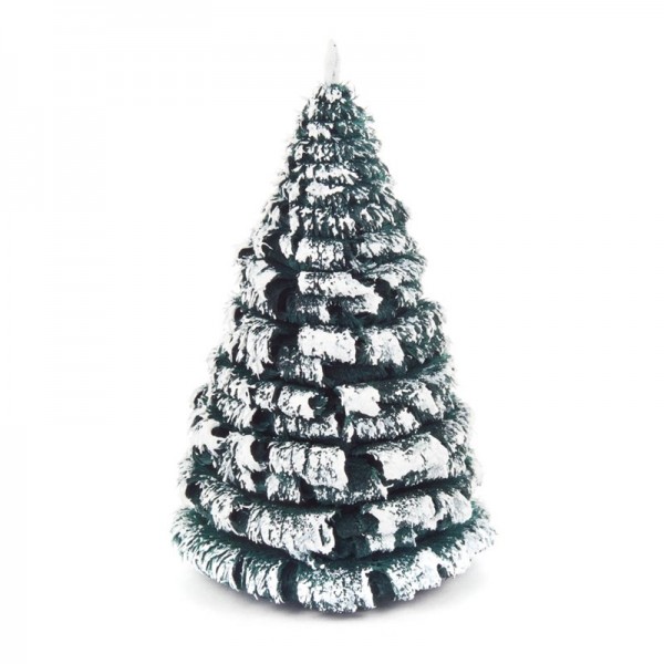 Dregeno Erzgebirge - Miniatur-Rauhreifbaum, grün/weiß, 8 cm, 3-teilig