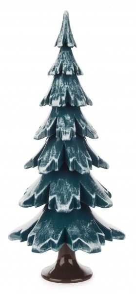Dregeno Erzgebirge - Massivholzbaum grün/weiß 19 cm