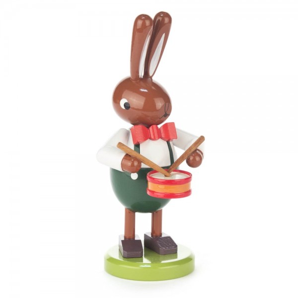 Dregeno Erzgebirge - Hase mit kleiner Trommel, groß
