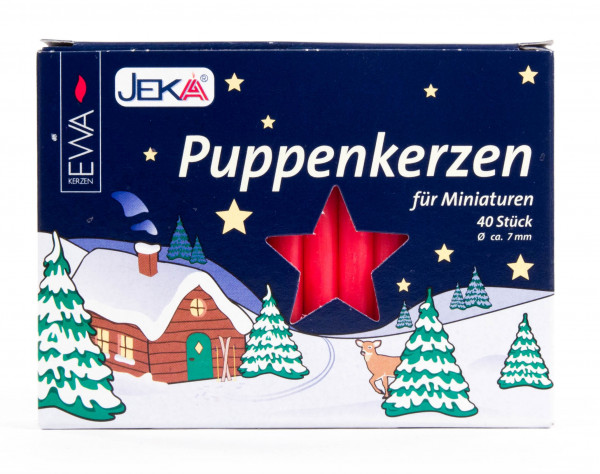 Dregeno Erzgebirge - Puppenlichte 7,5 mm, rot (40)