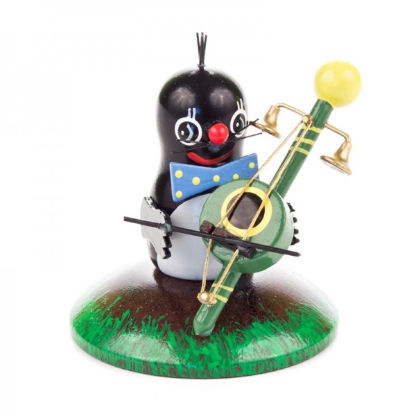 Dregeno Erzgebirge - Miniatur-Maulwurf, Musikant, Teufelsgeige
