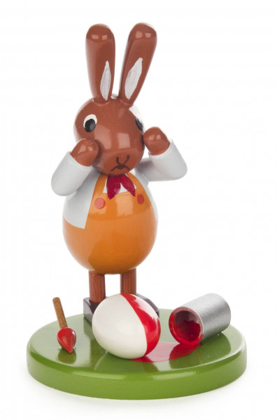 Dregeno Erzgebirge - Hase mit Farbeimer klein