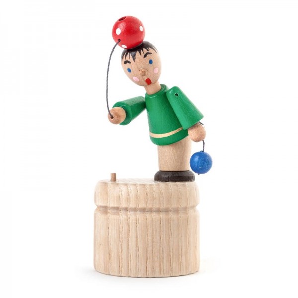 Dregeno Erzgebirge - Miniatur-Wackelfigur Ballspieler